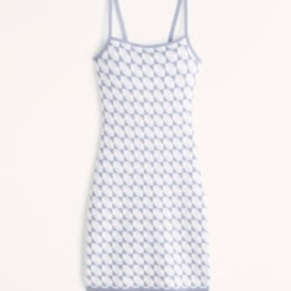 Abercrombie Jacquard Open Back Mini Dress
